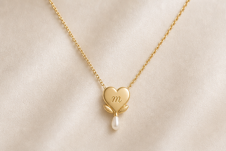 Close-up of the Bleeding Heart pendant
